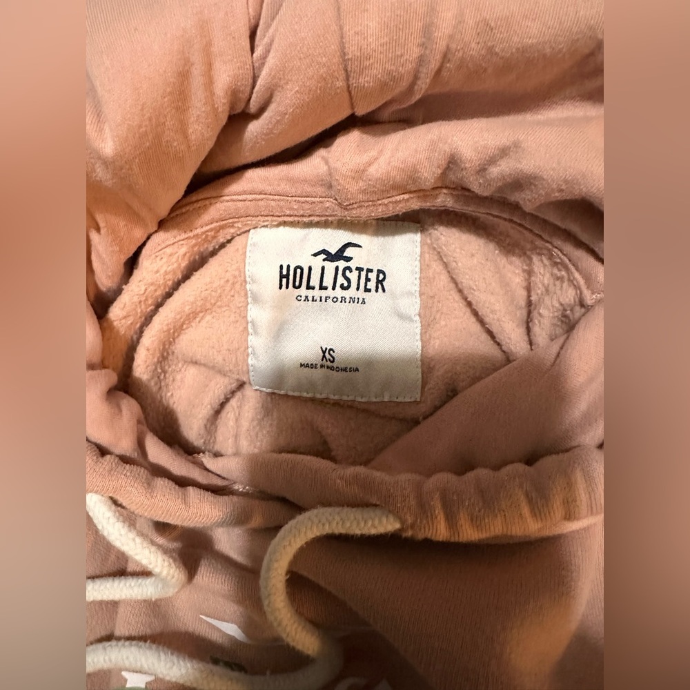 Hollister California Womens Pink Pullover Hoodie - Picture 3 of 5